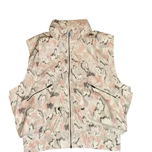 Free People FP Movement Off The‎ Grid Printed Vest in floral ivor Size small thumbnail 5