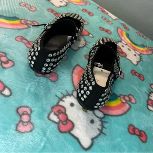 Issa Rhinestone Mary Jane Ballet Flats - A New Day Black size 6‎ thumbnail 5
