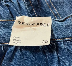 Free People Denim Mini Skort thumbnail 4
