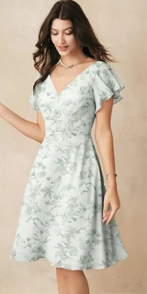 AW BRIDAL Verdant Wilds 05 Floral Megan Bridesmaid Formal Event Dress Sz 18 🧡🎀 thumbnail 1