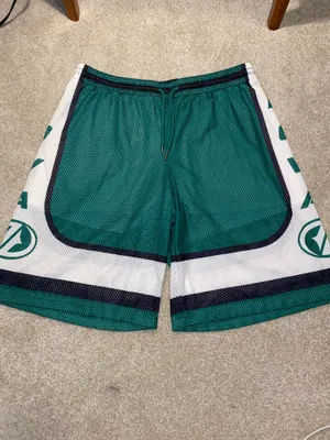 SheIn Dark Green Lined Basketball Shorts thumbnail 4