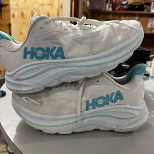 Hoka One Women's Clifton 10 White Running Sneakers Size 11 B thumbnail 1