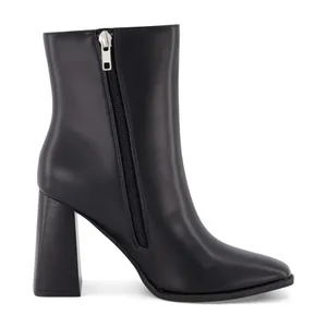 Cushionare Chic Black Heeled Ankle Boots thumbnail 2