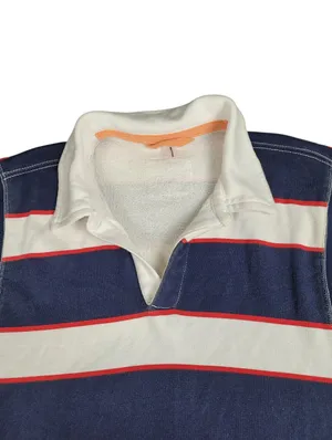 Free People Work It Out Printed Rugby Striped Pullover Sweatshirt Sz S thumbnail 5