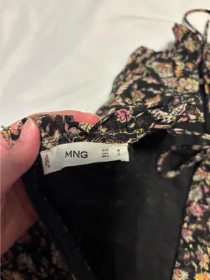 Mango black floral mini dress  thumbnail 5