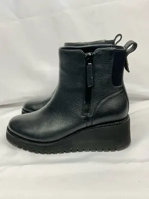 Cole Haan ZERØGRAND City Wedge Chelsea Boots Sz 6.5 Booties Leather Side-Zip thumbnail 2