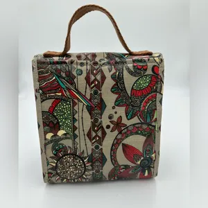 Sakroots Artist Circle Desert Owl Insulated Hook and Loop Flap Lunch Bag thumbnail 2