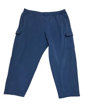Girlfriend Collective Cargo Sweatpants Blue Straight Leg thumbnail 1