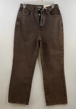 a.n.a Highest Rise Vintage Straight Jeans Women’s 4 Brown Denim NWT 27” thumbnail 1