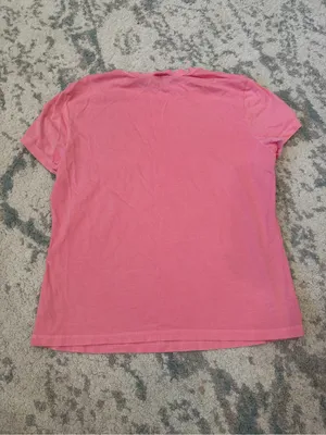 Theory Tiny Tee 2 Relaxed Tee Pink Pima Cotton Size L thumbnail 3