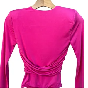 Lovers + Friends Anya Long Sleeve Pink Bodysuit Women’s X-Small thumbnail 10