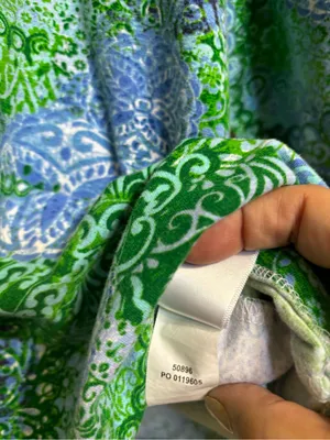 Chadwicks Green & Blue Patterned Scoop Neck Long Sleeve Top thumbnail 5