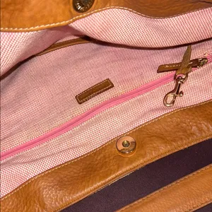 Vintage Dooney & Bourke Cream Monogram Large Hobo Shoulder Bag thumbnail 9