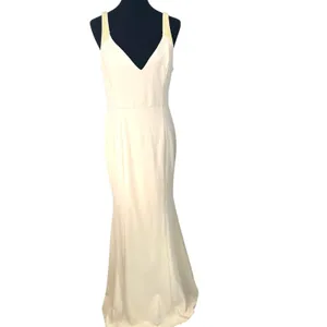 LULU's | XL | Infinite Glory Maxi Dress Beaded Butter Yellow Long Formal V Neck thumbnail 6