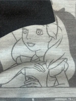 Disney Alice In Wonderland Comic Tonal Girls Muscle Tank Top Hot Topic Size XL thumbnail 5
