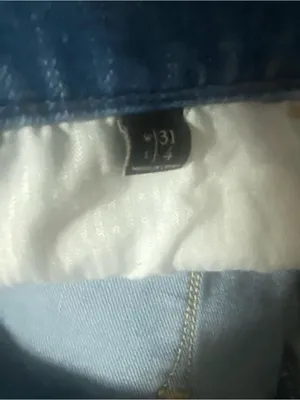 Abercrombie & Fitch Light Blue Denim Cutoff Shorts size‎ 31 2000s summer casual thumbnail 7