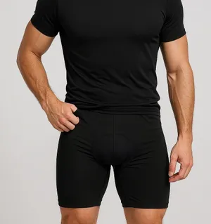 Sportneer Men's Padded Cycling Shorts‎ Black Medium Biking Compression Liner thumbnail 1