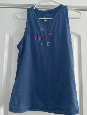 Nike Blue Tank Top w  Logo thumbnail 1
