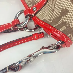 COACH Leah Horse Carriage Print Canvas and Leather Shoulder Bag - $274. - #14855 thumbnail 7