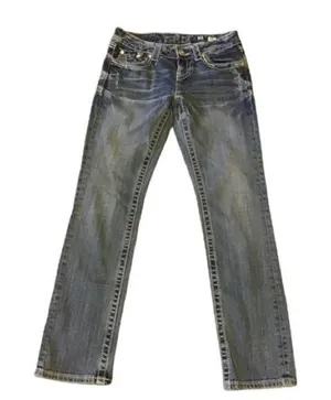 Miss me easy cropped faded jeans thumbnail 1