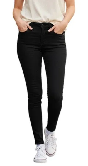ZARA Basic Denim Black Low Rise, Skinny Jeans, US10 thumbnail 1