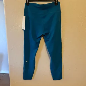 Lululemon Wunder Train Mesh Panel HR Tight 25 SZ 10 Sold Out Hawaiian Blue. thumbnail 2
