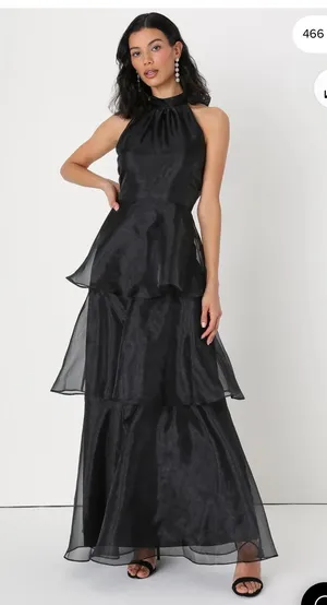 Lulus Black Tiered Dress thumbnail 1