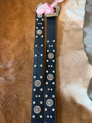 True Love Rhinestone & Concho Western Belt – New With Tags (Size XL) thumbnail 5