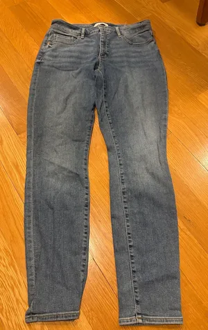 LOFT Light Blue Denim Jeans - Classic High-Rise Fit thumbnail 1