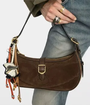 Zadig&Voltaire Moonrise suede shoulder bag thumbnail 1