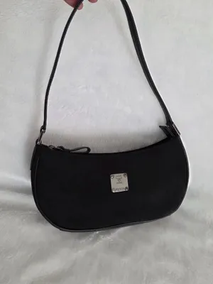 MCM Vintage Black Visetos Hobo Shoulder thumbnail 4