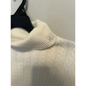 Ralph Lauren Vintage Cable Knit Turtleneck Sweater Size Small Preppy Old Money thumbnail 2