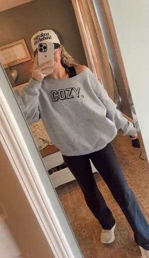Cozy Cut-Off Sweatshirt thumbnail 1