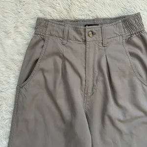 Madewell Pants Lanie Pleat Front Straight Leg High Waist Pumice Sz 0 thumbnail 6