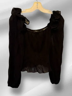 Milk & Honey Black Sheer Top thumbnail 1