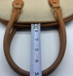 DOONEY And BOURKE white pebbled leather vintage tote bag thumbnail 14