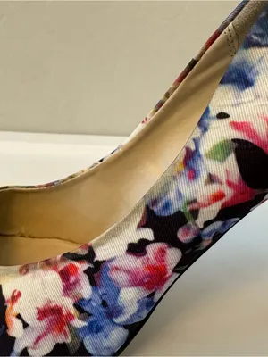 Apt. 9 multicolored floral pumps with silver heels size 6.5 thumbnail 11