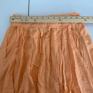 Peach Orange 2 Piece Set Crop Top &‎ Maxi Skirt Small Boho Festival Vacation thumbnail 9