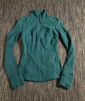 Lululemon Define Jacket *Luon Compressive Bodycon Storm Teal Size 2 thumbnail 1