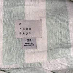 A new day mint striped boho skirt linen blend size xsmall thumbnail 6