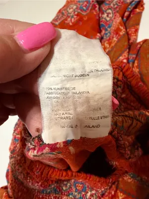 Hippie Pants harrem pants, flowy and soft rayon, bohemian print, pull up, sz M/L thumbnail 9