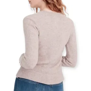 Madewell | Small | Lilac Coziest Date-Night Alpaca Wool Blend Faux Wrap Sweater thumbnail 3