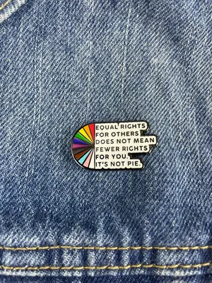 Equal Rights Enamel Pin Multiple thumbnail 1