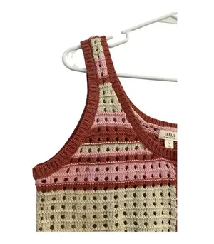 a.n.a Knit Button Sweater Stripe Vest // Size Large thumbnail 4