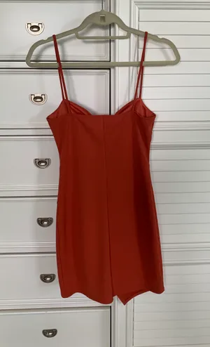 Orange Mini Dress Size M thumbnail 3