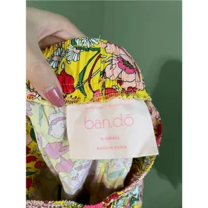 Ban.do Floral Lounge Flowy Shorts Size XS Rayon Retro Inspired 60s Vintage Charm thumbnail 4