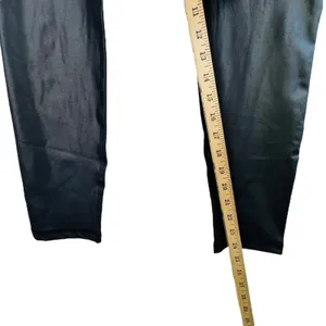 Ingrid Isabel Maternity Faux Leather Leggings Over Belly Panel Black‎ L Chic thumbnail 5