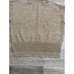 HM Womens Sweater S Oversized Beige Marl Turtleneck Wool‎ Blend Seam Detail thumbnail 11