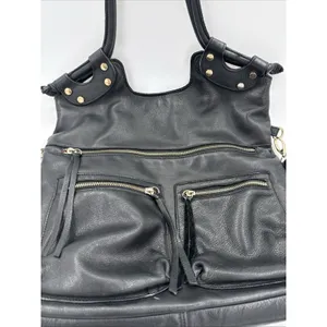 GG Boss Black Leather Large Hobo Bag Vintage Y2K thumbnail 2
