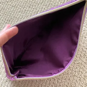 Tarte Sequin Flamingo Pink Purple Sequin Cosmetics Case Makeup Bag Like New thumbnail 5